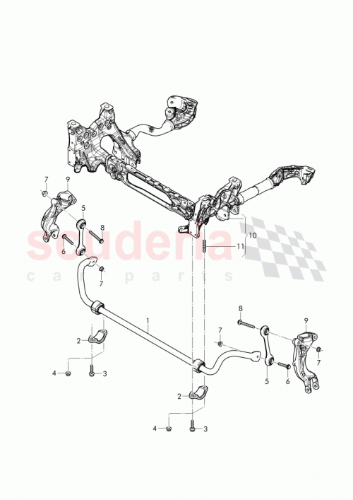 Part Diagram for Bentley 4M0 411 305