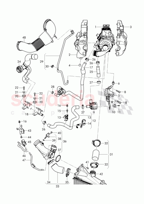 Part Diagram for Bentley 4M0 131 425