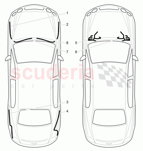 Part Diagram for Bentley 3W0 972 176 A