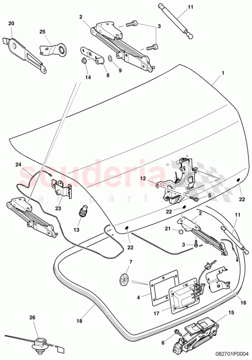 Part Diagram for Bentley 3W5 827 302 K