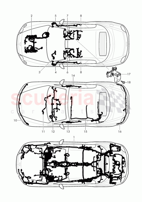 Part Diagram for Bentley 3W2 971 381 J