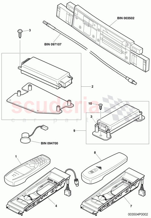 Part Diagram for Bentley 3W0 971 262 R