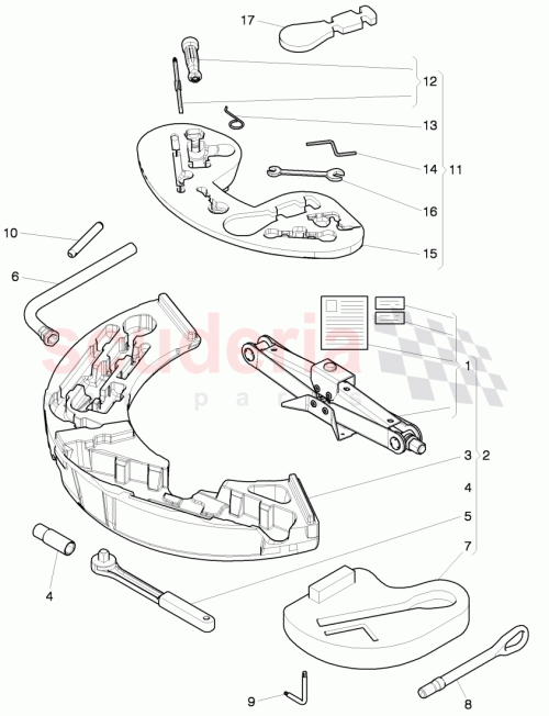 Part Diagram for Bentley 3W0 012 023 A