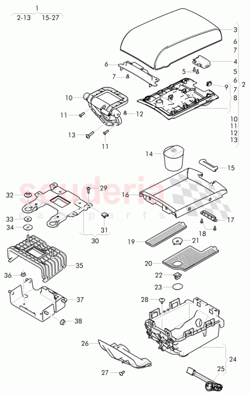 Part Diagram for Bentley 4W0 864 205