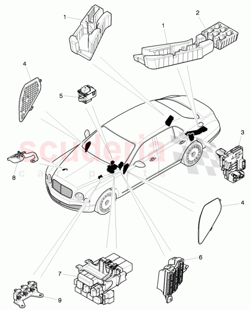 Part Diagram for Bentley 3Y0937611A