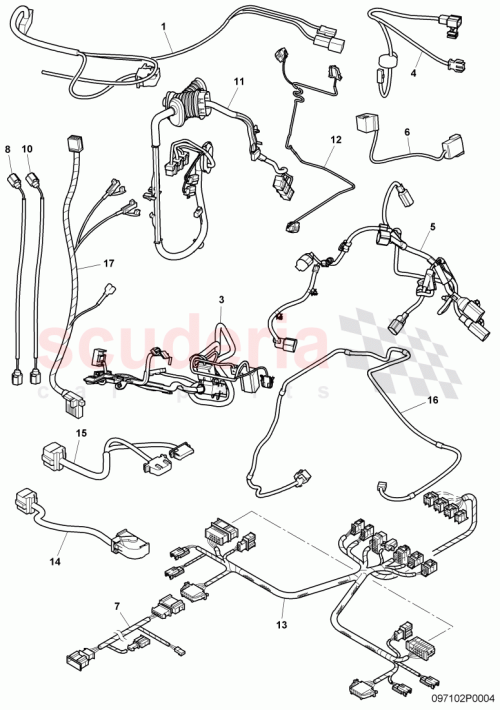 Part Diagram for Bentley 3W0971063