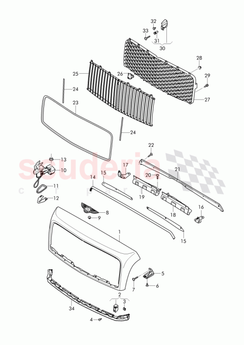 Part Diagram for Bentley 3Y0 853 683 N