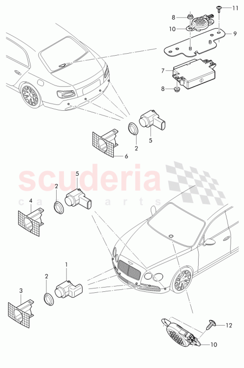 Part Diagram for Bentley 3W0 919 283 H