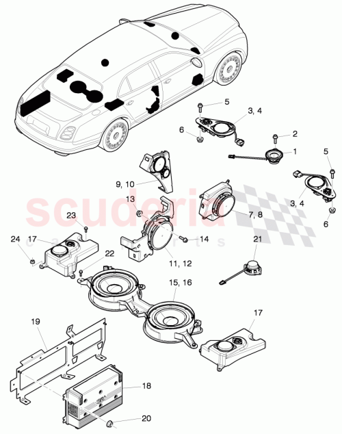 Part Diagram for Bentley 3Y0 035 401 K