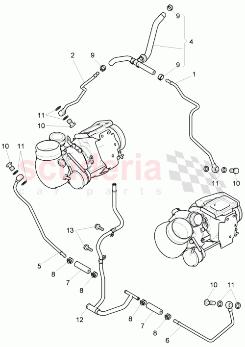 Part Diagram for Bentley 07V121044A