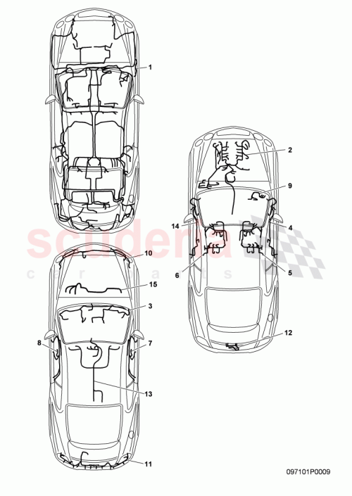 Part Diagram for Bentley 3W8 971 019 J