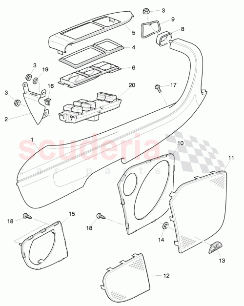 Part Diagram for Bentley 3W3867165C