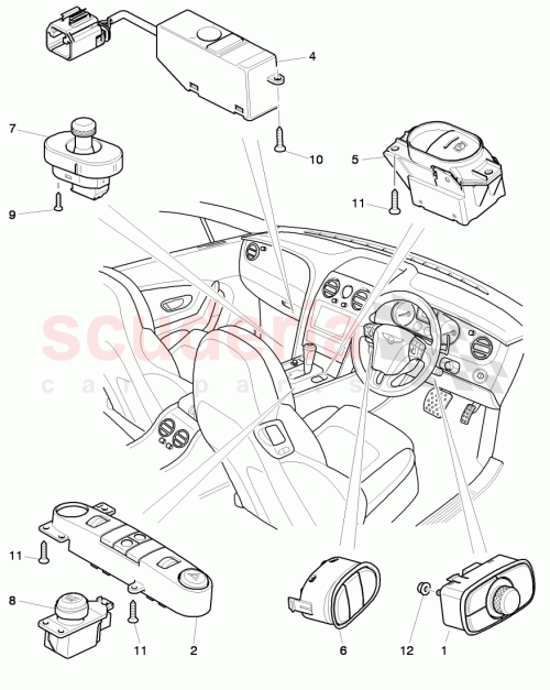 Part Diagram for Bentley 3W0959676E