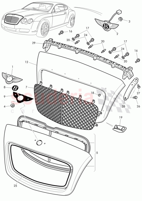 Part Diagram for Bentley N10676801