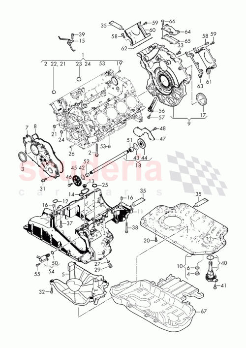 Part Diagram for Bentley 057 109 130 K