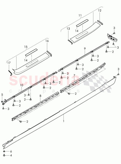 Part Diagram for Bentley 4W0 853 553 C