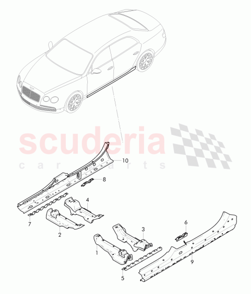 Part Diagram for Bentley 3D0802307