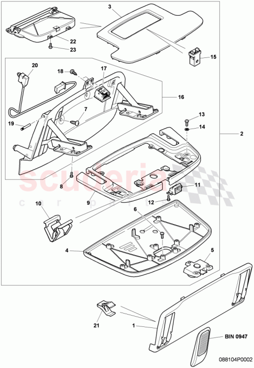 Part Diagram for Bentley 3W5881745A