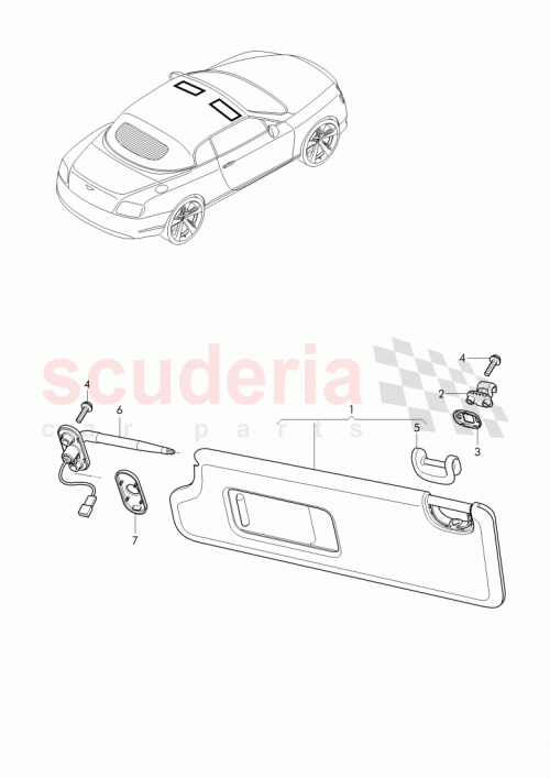 Part Diagram for Bentley 3W7857583D