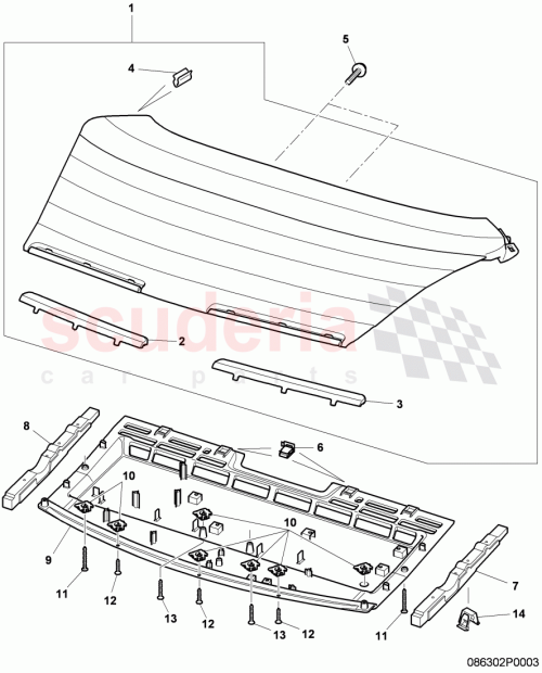 Part Diagram for Bentley 3W0867477B