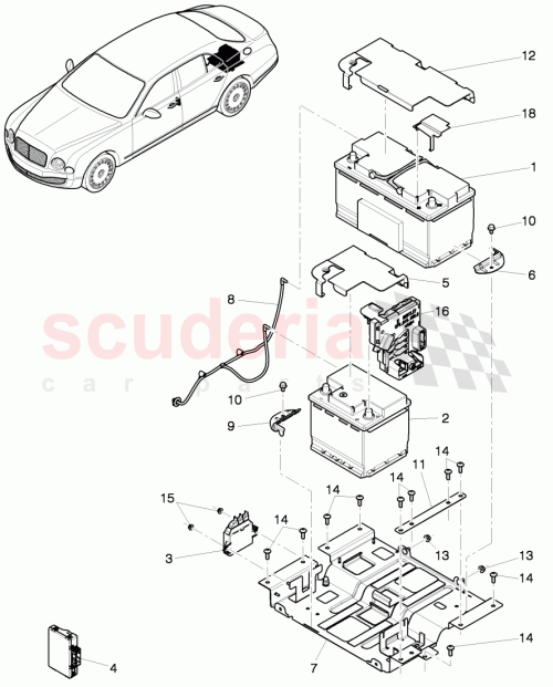 Part Diagram for Bentley 3Y0907440