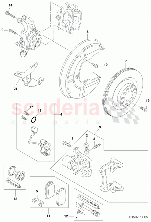 Part Diagram for Bentley 4E0615611G