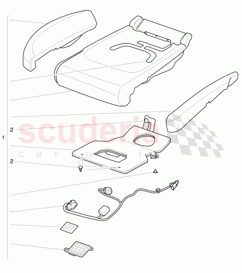 Part Diagram for Bentley 3W7860389C