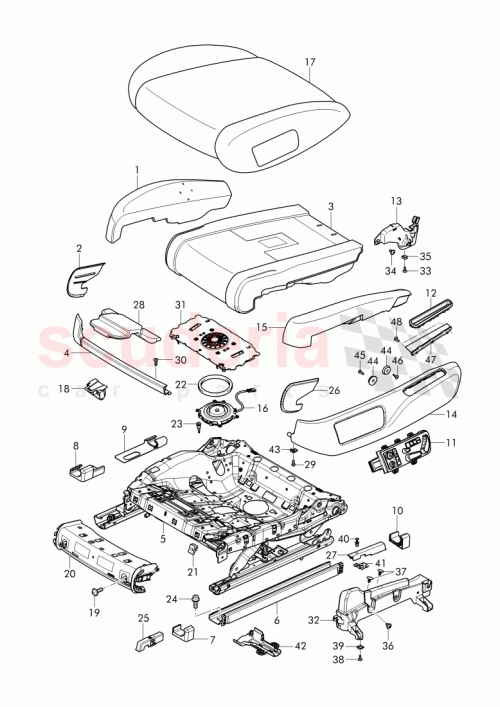 Part Diagram for Bentley 4W0 881 317 B