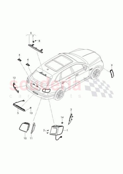 Part Diagram for Bentley 36A 945 095 E