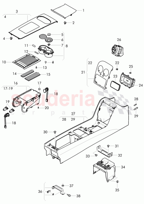 Part Diagram for Bentley 4W0 035 705