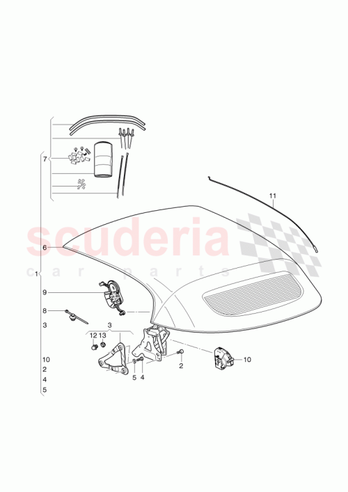 Part Diagram for Bentley 3W7 899 592