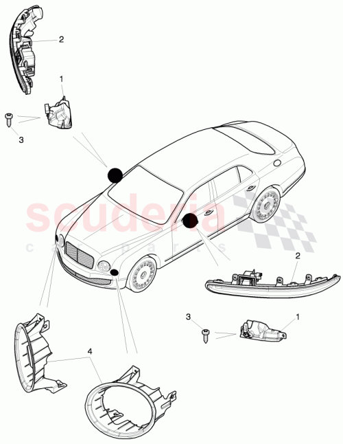 Part Diagram for Bentley 3Y0953224C