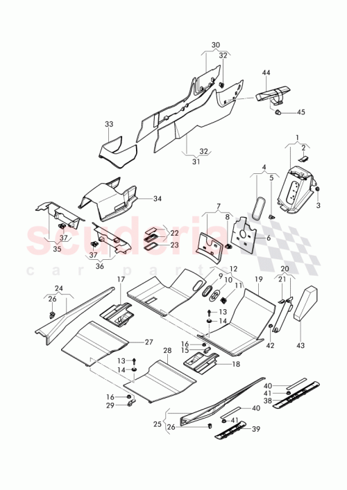 Part Diagram for Bentley 3Y0864419B