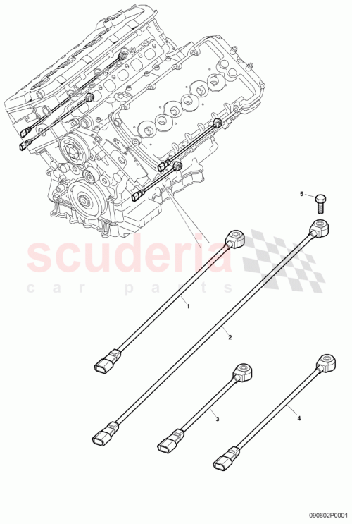 Part Diagram for Bentley 07C905377AC