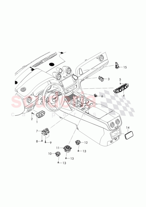 Part Diagram for Bentley 36A 927 143 A