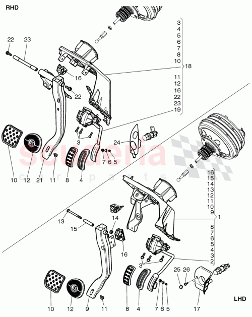 Part Diagram for Bentley 3W1721503C