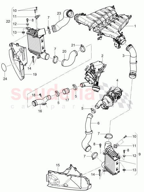 Part Diagram for Bentley 3W0 145 737