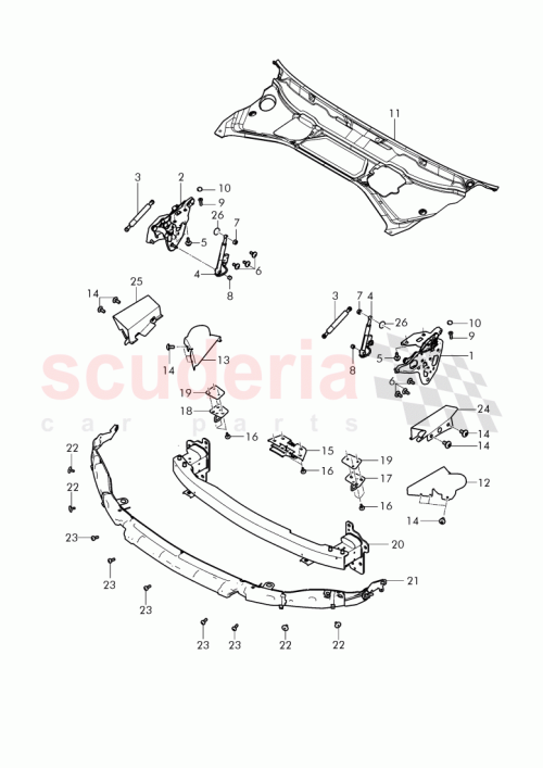 Part Diagram for Bentley 3W0 823 823 C