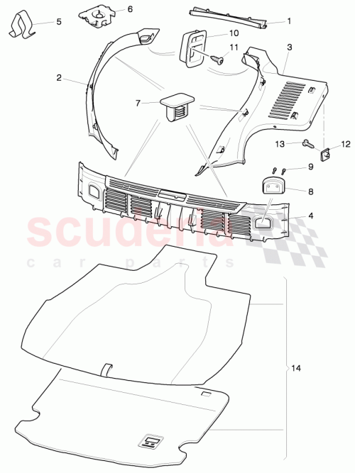 Part Diagram for Bentley 3W7863721A