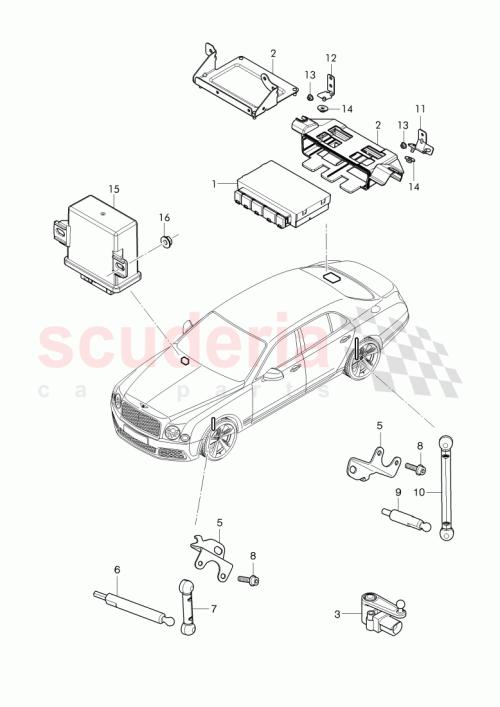Part Diagram for Bentley 3Y0 907 101