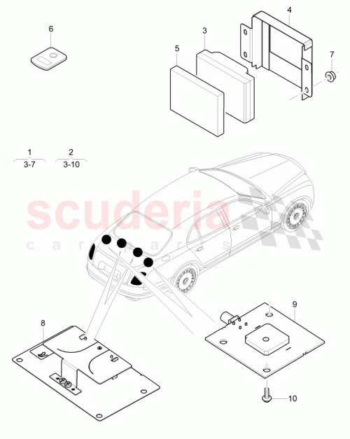 Part Diagram for Bentley JNV 907 805 J
