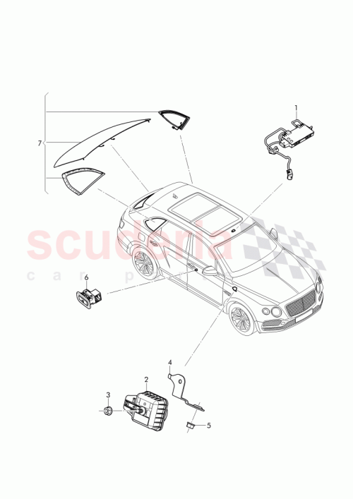 Part Diagram for Bentley 3Y0 962 109 B
