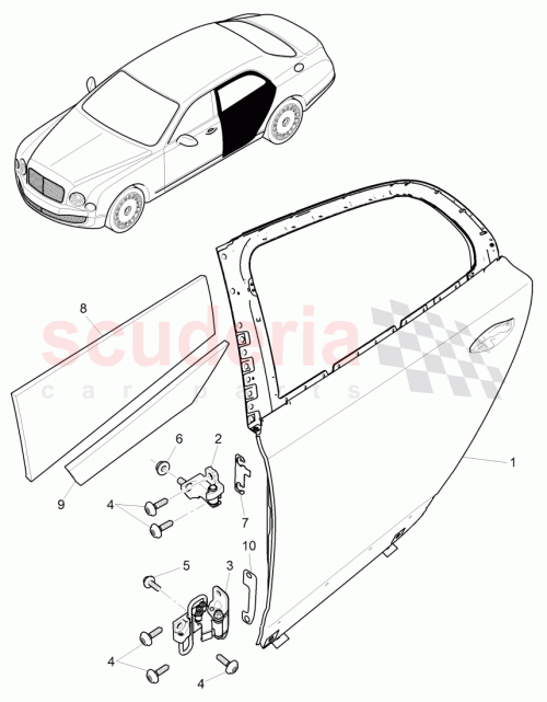Part Diagram for Bentley 3Y4 839 731 A