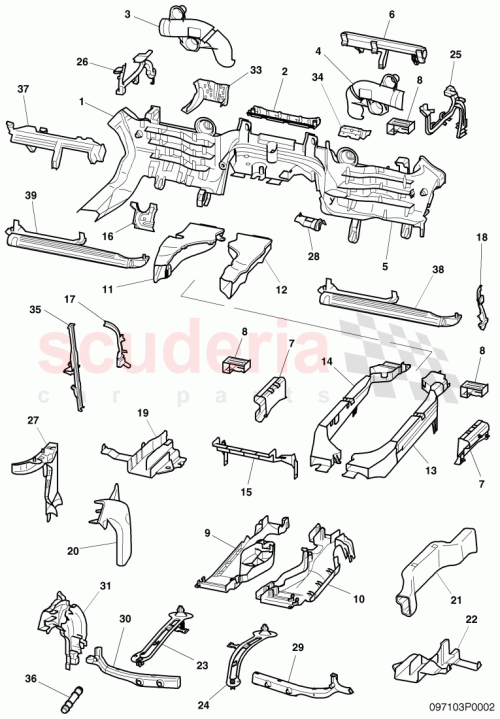 Part Diagram for Bentley 3D0971824C