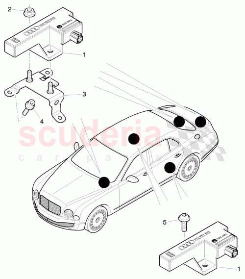 Part Diagram for Bentley 8K0 907 247