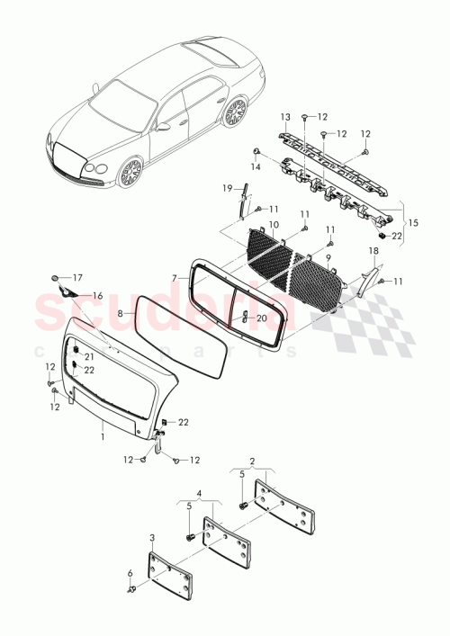 Part Diagram for Bentley 4W0 853 683 A