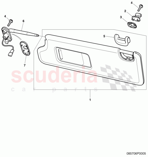 Part Diagram for Bentley 3W7857583C