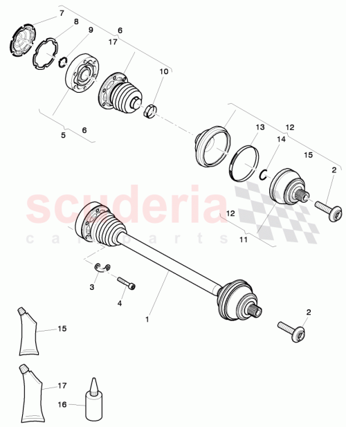 Part Diagram for Bentley 3W0501203A