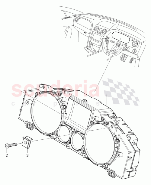 Part Diagram for Bentley 3W0 920 851 P
