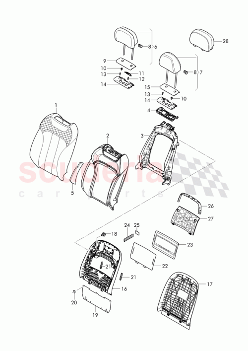 Part Diagram for Bentley 36A 881 938 C
